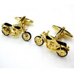 Gold Vintage Motorcycle Cufflinks Cuff Links.jpg
